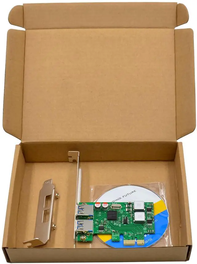 Alt view image 7 of 7 - JVFYI PCI Express D720200 2-Port USB 3.0 Card Self-powered