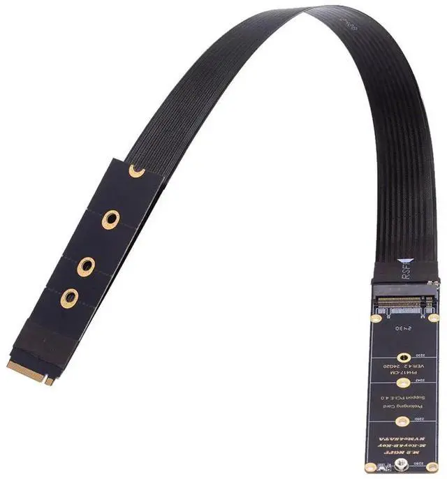 Main image of JVFYI M-Key NVME Male to Female Extension PCI Express Cable 30cm PCI-E 4.0 for Mainboard SSD 2230/2242/2260/2280