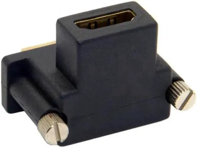 Alt view image 5 of 7 - JVFYI DB-041-UP 90 Degree Up Angled DVI Male to HDMI Female Adapter for ComputerHDTVGraphics Card