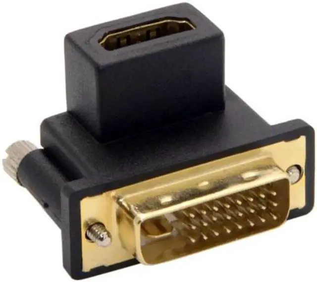 Main image of JVFYI DB-041-UP 90 Degree Up Angled DVI Male to HDMI Female Adapter for ComputerHDTVGraphics Card