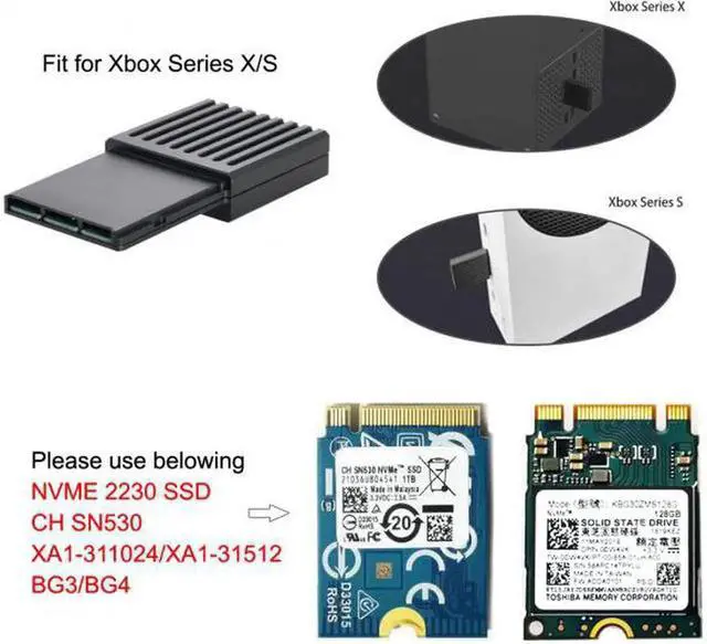 Alt view image 2 of 7 - JVFYI CF-Express Type-B to M.2 NVMe 2230 M-Key Adapter CFE for XBOX Series X S CH SN530 SSD PCIe4.0 Expansion Memory Card