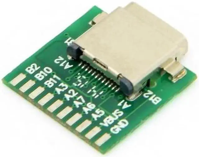 Alt view image 2 of 5 - JVFYI DIY 24pin USB 3.1 Type C Male & Female Plug & Socket Connector SMT type with PC Board 1 set