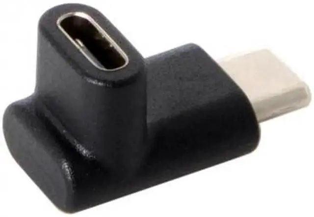 Alt view image 2 of 5 - JVFYI 90 Degree Up or Down Angled Reversible USB 3.1 Type-C Male to Female Extension Adapter for Laptop & Phone