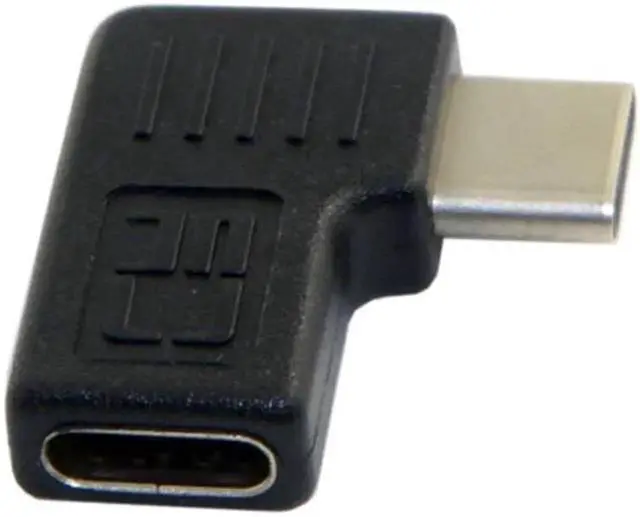 Alt view image 2 of 7 - JVFYI 90 Degree Right & Left Angled USB 3.1 Type-C Male to Female Extension Adapter for Samsung Galaxy S8 S8+ Plus Cell Phone