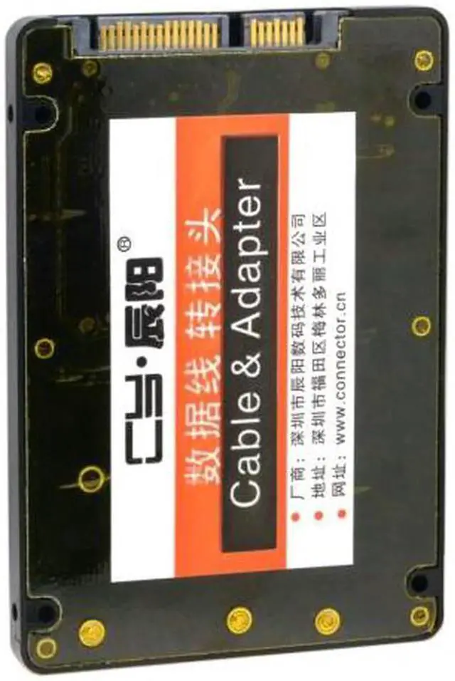 Alt view image 4 of 6 - JVFYI 2 in 1 Combo M.2 NGFF B-key & mSATA SSD to SATA 3.0 Adapter Converter Case Enclosure