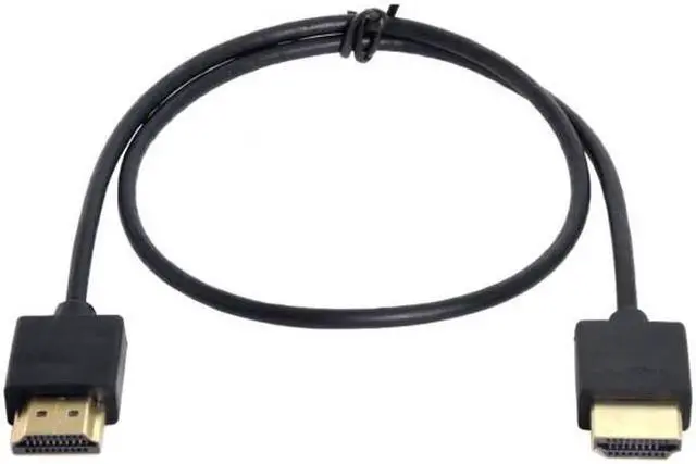 Alt view image 5 of 7 - JVFYI HD-138 OD 4.0mm standard HDMI 1.4 male to HDMI male HDTV Cable for PC Laptop HDTV 1m