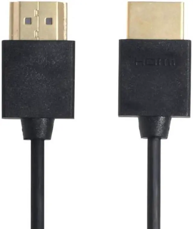 Alt view image 3 of 7 - JVFYI HD-138 OD 4.0mm standard HDMI 1.4 male to HDMI male HDTV Cable for PC Laptop HDTV 1m