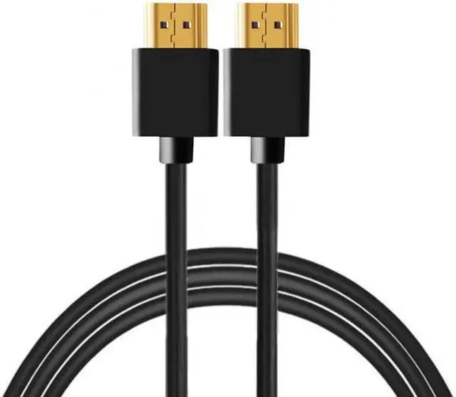 Alt view image 7 of 7 - JVFYI HD-138 OD 4.0mm standard HDMI 1.4 male to HDMI male HDTV Cable for PC Laptop HDTV 1m