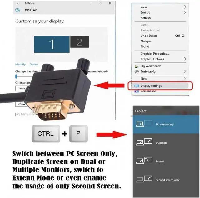 Alt view image 4 of 7 - JVFYI 100CM 90 Degree Left Angled VGA RGB Male to Straight Male Extension Cable 3COAX+6C for Monitor Projector Computer