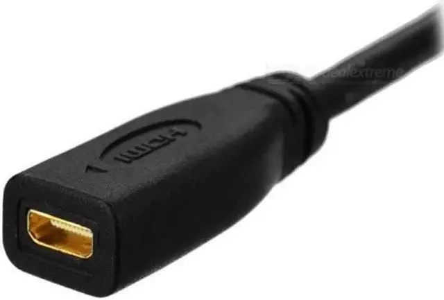 Main image of JVFYI HD-077 Type D Micro HDMI v1.4 Socket Female to Type C Mini HDMI Male Convertor Adapter Cable 20cm