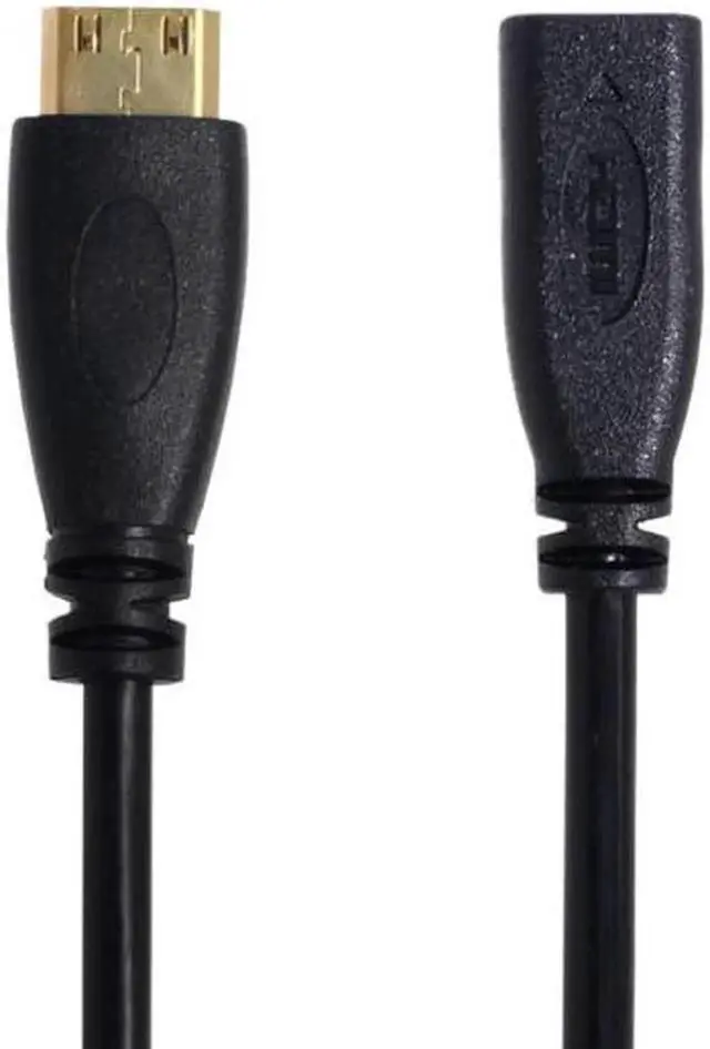 Alt view image 5 of 6 - JVFYI HD-077 Type D Micro HDMI v1.4 Socket Female to Type C Mini HDMI Male Convertor Adapter Cable 20cm