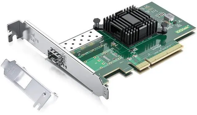 Main image of JVFYI 10Gb SFP+ PCI-E Network Card NIC, Compare to Intel X520-DA1 (E10G42BTDA), with Intel 82599EN Chip, Single SFP+ Port, PCIe X8, Ethernet LAN Network Adapter Support Windows/Linux/VMware
