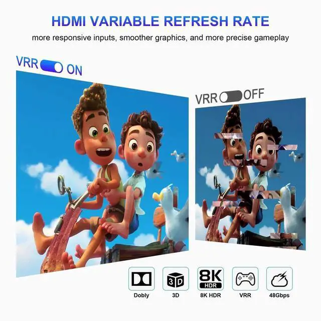 Alt view image 6 of 7 - JVFYI 8K@60Hz HDMI Switch 5 in 1 Out, 5 Port HDMI 2.1 Switcher Selector Box for 5 Computers with Remote Control, HDMI Multiport Adapter Port Expander Switcher Splitter for PS5 PS4 Xbox PC TV