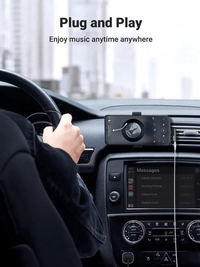 Alt view image 7 of 7 - UGREEN USB C to 3.5mm Audio Adapter Type C Aux Headphone Jack DAC Stereo Mic HiFi Right Angle Dongle Compatible with iPhone 17 16 15 Pro Max/16 15 Plus, iPad Pro, Galaxy S25 Ultra Pixel 9, Black