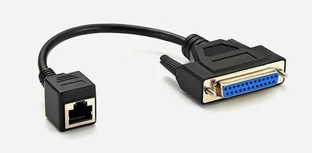 Main image of JVFY RJ45 to DB25 Female Serial Console Cable Adapter Extension Cable 30CM