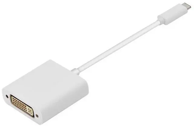 Alt view image 2 of 6 - JVFYI USB-C USB 3.1 Type-C to DVI Video Converter 4K HDTV Adapter Cable Connector