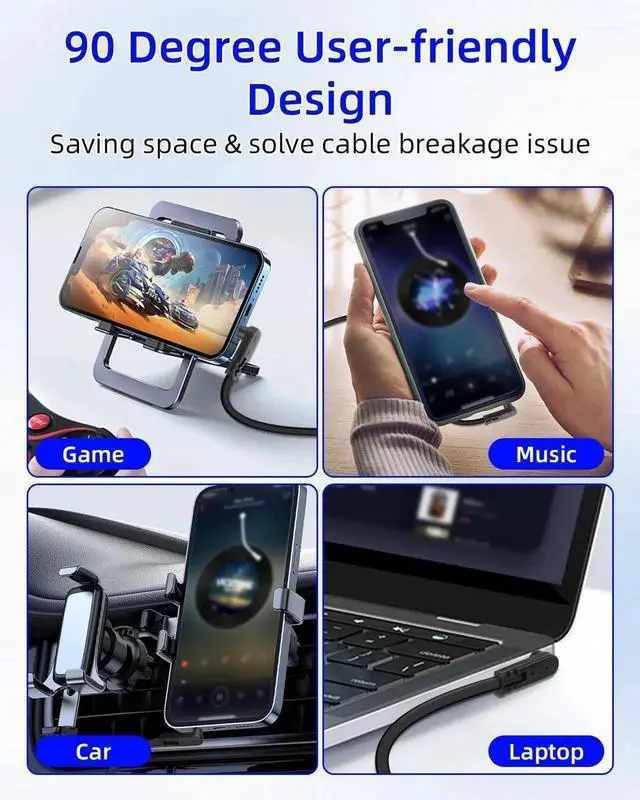 Alt view image 5 of 7 - JVFYI 3.5mm Flat Extension Audio Cable,90 Degree 3.5mm Male to Female Flat Headphone Jacks Audio Cable for Car Audio Systems,Home Speakers,Phones,2Pack(0.15M/0.49FT)