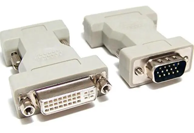 Main image of JVFYI DVI-I Female Analog 24+5 to VGA Male 15-pin Connector Adapter Converter