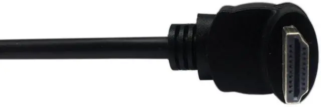 Alt view image 6 of 6 - JVFYI 15cm 6inch High Speed HDMI 2.0 Up Angle HDMI 2.0 Male to Female Extension Cable with Screw Hole Panel Mount Support 4K 60Hz Resolution for Blu Ray Player, 3D TV, Roku, Xbox360 (Black) (U)