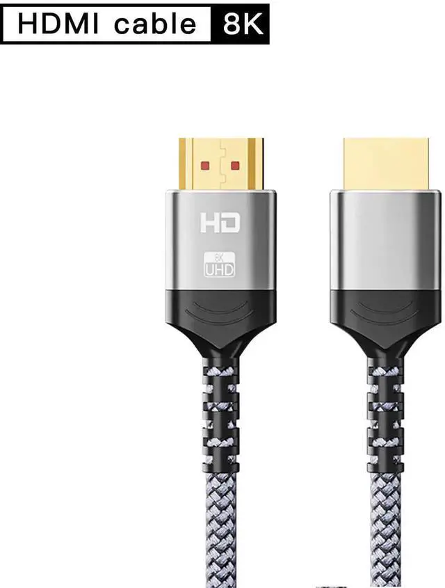 Alt view image 7 of 7 - JVFYI 8K HDMI to HDMI Cable, Certified Ultra High Speed HDMI Cable 4K@240Hz, 8K@60Hz, HDMI 2.1, 5 Feet, 48Gbps, Aluminum Shell, Nylon Braided