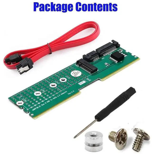 Alt view image 2 of 7 - JVFYI M.2 NGFF B-Key SATA-Bus SSD to SATA3 Adapter DDR Memory Slot Installation Expansion Riser Card for 2230 2242 2260 2280 M2 SSD