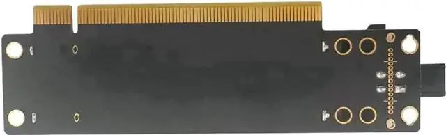 Alt view image 2 of 6 - PCI-E 4.0 x16 1 to 2 Expansion Card Gen4 Split Card PCIe-Bifurcation x16 to x8x8 with 20mm Spaced Slots CPU4P Power Supply Port (with 4Pin Cable)