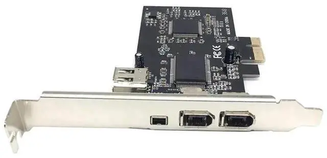 Alt view image 4 of 5 - PCIe Combo 4 Ports (3+1) 1394A 1x 4 Pin 3X 6 Pin PCI Express Card Adapter Controller Card Extension Adapter PCI Express to IEEE 1394 for Firewire Desktop