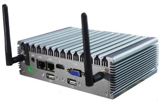 Alt view image 2 of 3 - BVS Industrial Control Computer Host with Dual Network Ports Edge Computer Embedded Industrial Mini Host GW-B I5 Gen 4 4+128