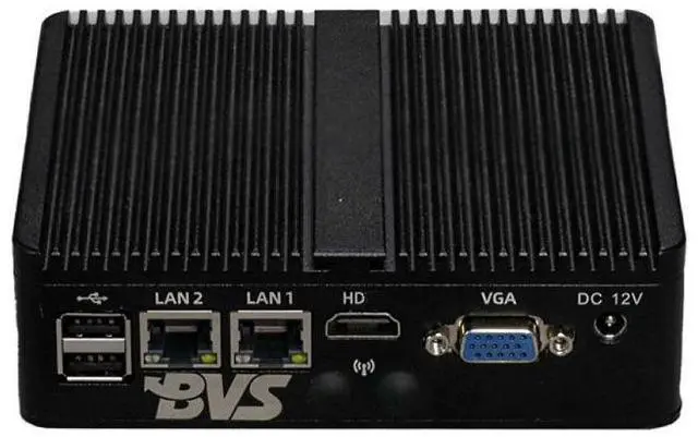 Main image of BVS Embedded Fanless Mini PC N2830 Industrial Control Computer with Dual Network Ports - Silent Industrial Micro PC GW-A N2830 4+128