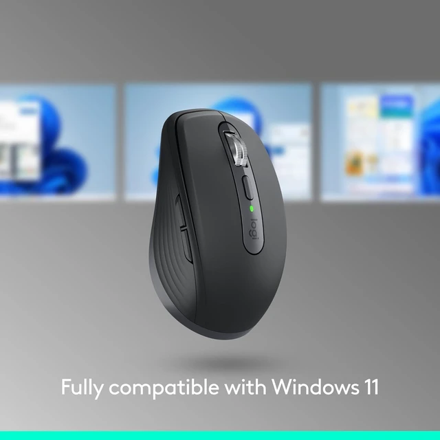 Alt view image 5 of 7 - MX Anywhere 3S Compact Wireless Mouse Fast Scrolling - Graphite | MagSpeed Scrolling , 8K DPI Any-Surface, Quiet Clicks, Programmable Buttons, Windows/Mac/Chrome/Linux, USB-C, Bluetooth