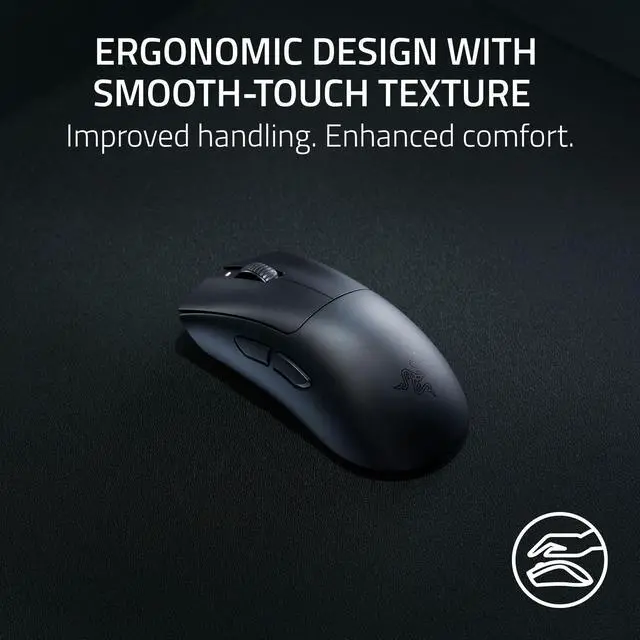 Alt view image 3 of 7 - DeathAdder V3 HyperSpeed Wireless Gaming Mouse: 55g Lightweight - USB C Charging - Up to 100 Hr Battery - Advanced 26K Optical Sensor - Gen-3 Optical Switches - 8 Programmable Controls - Black