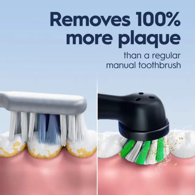 Alt view image 3 of 4 - Pro 5000 Smartseries Power Rechargeable Electric Toothbrush with Bluetooth Connectivity, Black Edition