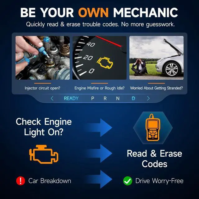 Alt view image 2 of 7 - NT301 OBD2 Scanner Live Data Professional Mechanic OBDII Diagnostic Code Reader Tool for Check Engine Light