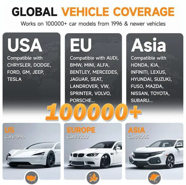 Alt view image 7 of 7 - NT301 OBD2 Scanner Live Data Professional Mechanic OBDII Diagnostic Code Reader Tool for Check Engine Light