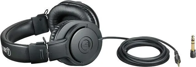 Alt view image 4 of 7 - ATH-M20x Professional Studio Monitor Headphones, Black