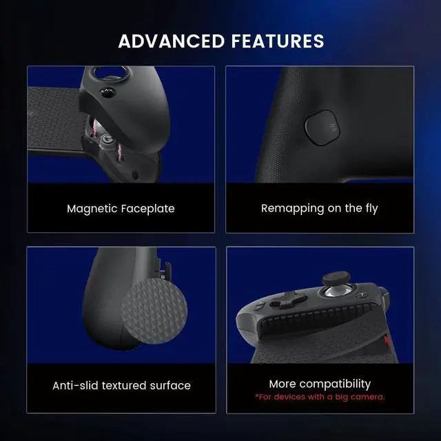 Alt view image 7 of 7 - G8 Plus Bluetooth Mobile Game Controller for Switch & iOS & Android & Tablets, Wireless Gamepad with Hall Effect Joysticks/Hall Trigger, Play Minecraft, Genshin Impact, Call of Duty Mobile