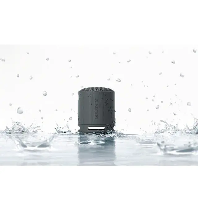 Alt view image 2 of 7 - SRS-XB100 Wireless Bluetooth Portable Lightweight Super-Compact Travel Speaker, Durable IP67 Waterproof & Dustproof Shower Speaker, 16 Hour Battery, Versatile Strap, & Hands-free Calling, Black