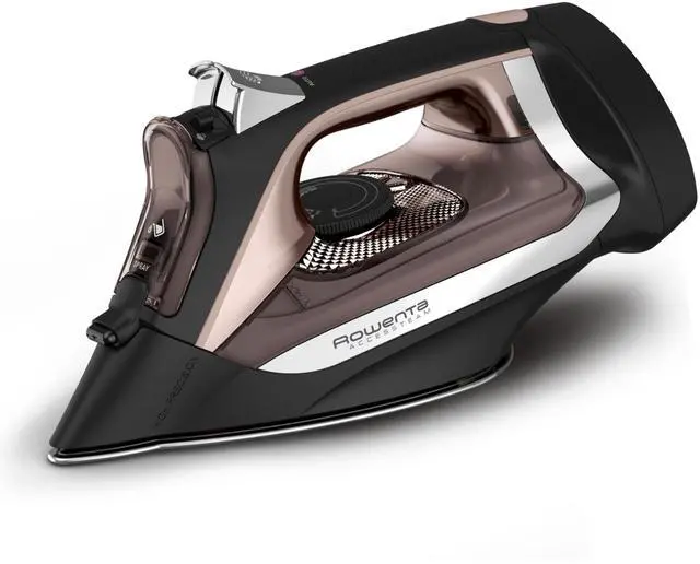 Main image of Access Stainless Steel Soleplate Steam Iron with Retractable Cord, Powerful Steam Diffusion, Auto-Off and Anti-Drip, 1725 Watts, Black Clothes Iron, DW2459