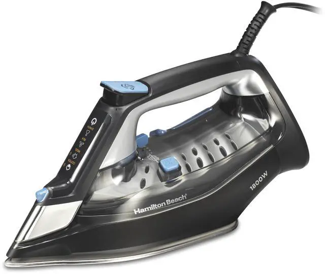 Main image of Steam Iron for Clothes & Garment Steamer with Intuitive FabricIQ Touchpad, Durable Stainless Steel Soleplate, 3-Way Auto Shutoff, 1800 Watts, 350ml Water Tank, 10' Cord, Black (14950)