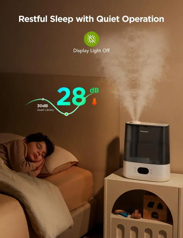 Alt view image 5 of 7 - Smart Humidifiers for Bedroom, 6L Cool Mist Top Fill for Large Room, Humidity Sensor, Auto Mode, Schedule, 60H Quiet Runtime, WiFi Humidifier Essence Diffuser for Baby Plant, Work with Alexa