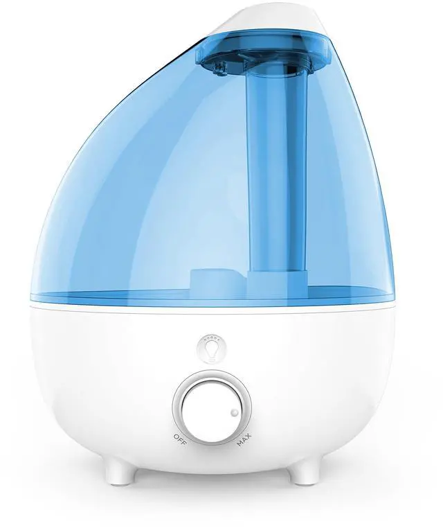 Main image of MistAire XL Ultrasonic Cool Mist Humidifier - All Day Operation for Large Rooms, 1 Gallon Tank, Variable Mist Control, Automatic Shut-Off, Whisper Quiet, and Optional Night Light