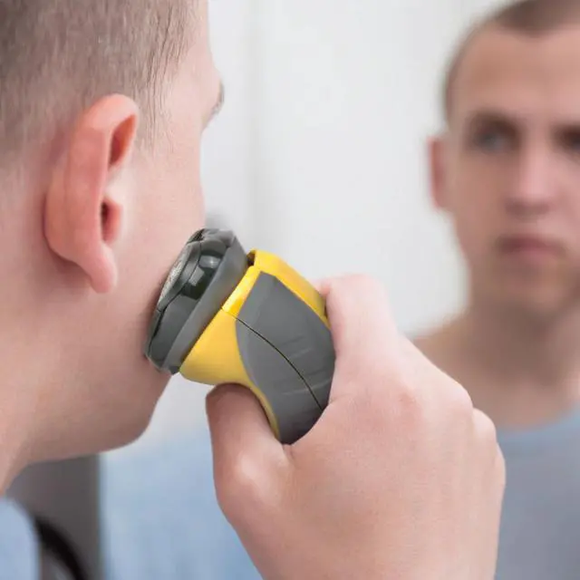 Alt view image 5 of 6 - Virtually Indestructible Rotary Shaver 5100, Electric Razor for Men, 100% Waterproof Design, Yellow