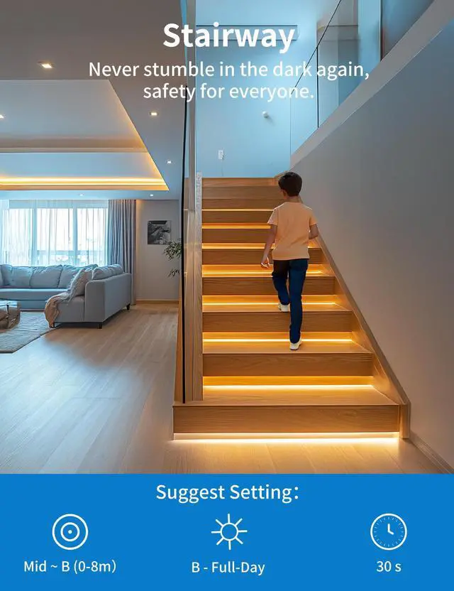 Alt view image 5 of 7 - 2 Pack Wireless Motion Sensor Outlet, Plug-in PIR Infrared Motion Activated Switch for Light Home Appliances Control, Motion Detector Socket for Bathroom, Garage, Laundry Room Lamps Exhaust Fan