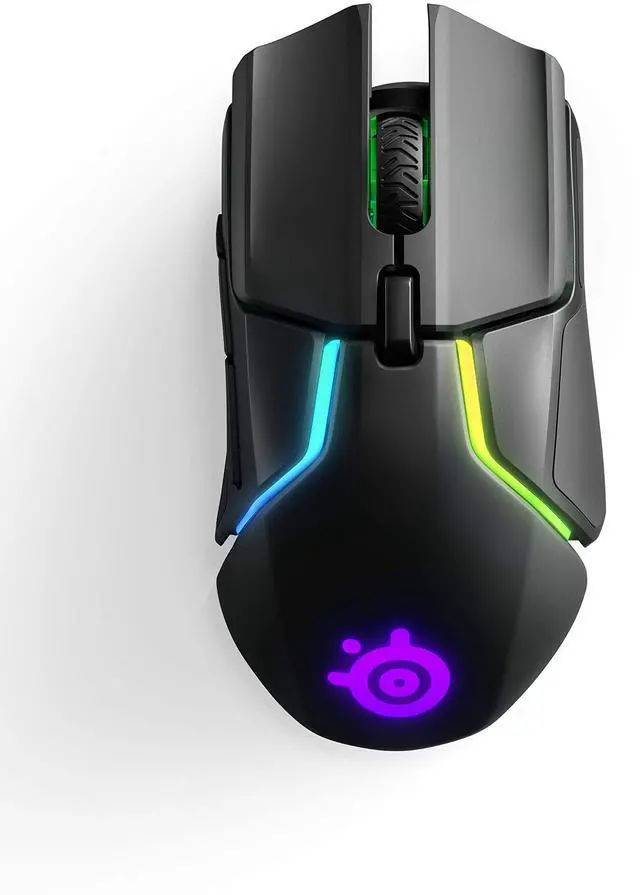 Alt view image 5 of 7 - Rival 650 Quantum Wireless Gaming Mouse - Rapid Charging, 12,000 Cpi Dual Sensor, 256 Weight Configs, 8 Zone RGB Lighting
