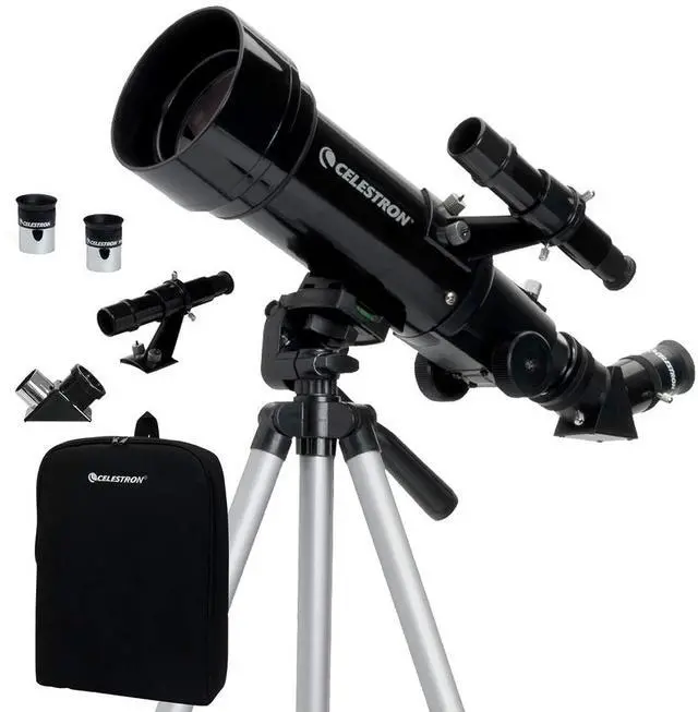 Main image of Travel Scope 70 Portable Refractor Telescope  70mm Aperture, Fully-Coated Glass Optics  Includes Tripod, Backpack & Software  Ideal for Beginners & Travel