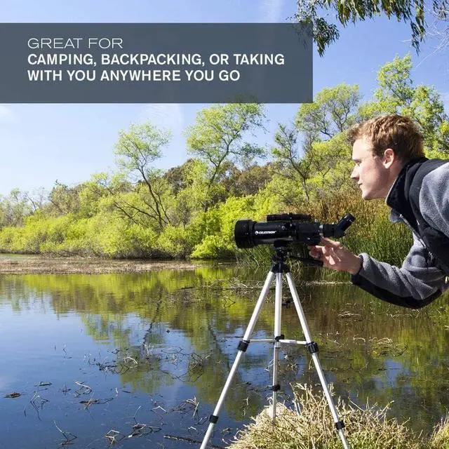 Alt view image 7 of 7 - Travel Scope 70 Portable Refractor Telescope  70mm Aperture, Fully-Coated Glass Optics  Includes Tripod, Backpack & Software  Ideal for Beginners & Travel