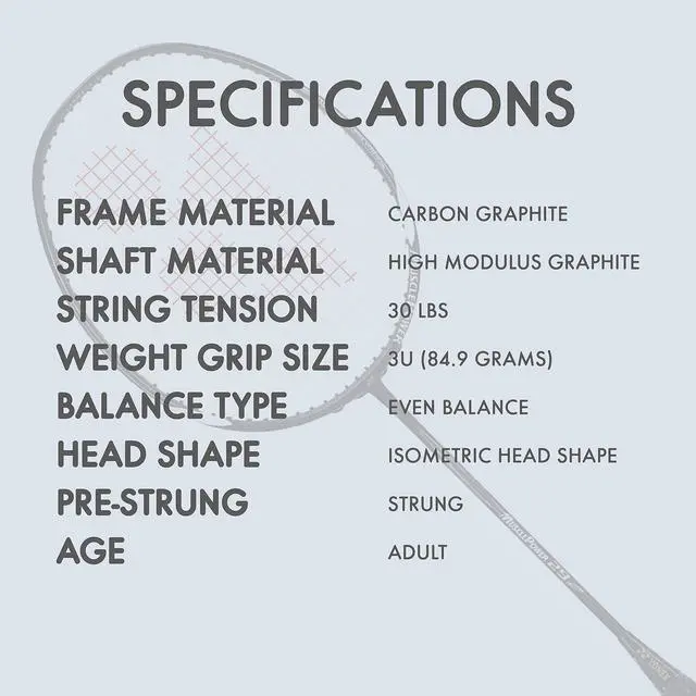 Alt view image 5 of 7 - Muscle Power 29 Carbon Graphite Strung Badminton Racket with Full Racket Cover (Black/White) | for Intermediate Players | 85 Grams | Maximum String Tension - 30lbs