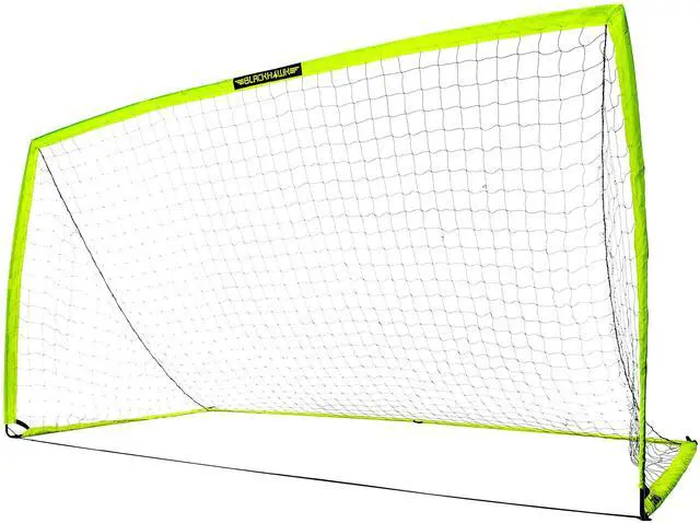Main image of Blackhawk Backyard Soccer Goal - Portable Kids Soccer Net - Pop Up Folding Indoor + Outdoor Goals - 12' x 6' - Optic Yellow