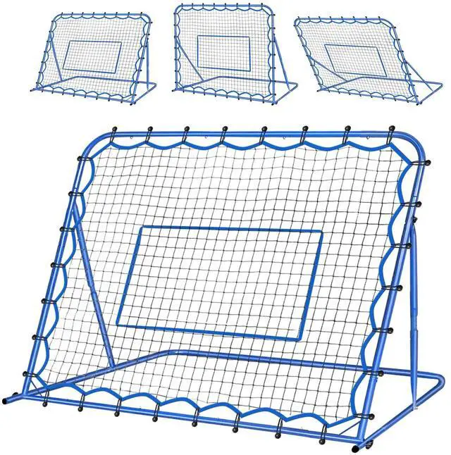 Main image of 4.8x3.7FT Soccer Rebounder Net, Quick-Switch Angle Soccer Training for Control, Passing Practice, Easy Setup Rebounder Gifts & Equipment for Kids,Teens & Adults