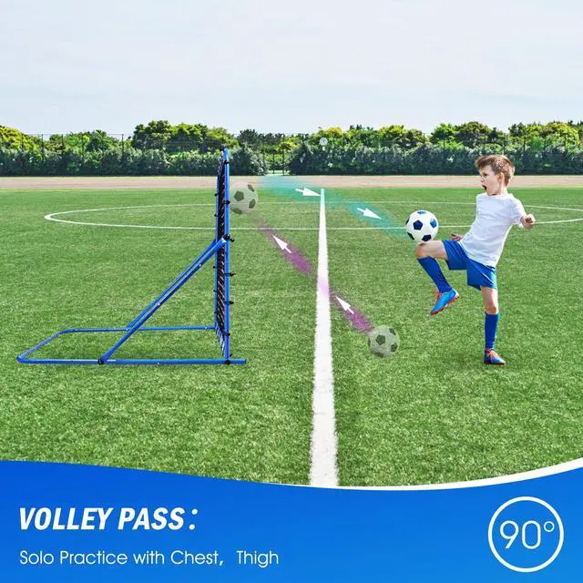 Alt view image 5 of 7 - 4.8x3.7FT Soccer Rebounder Net, Quick-Switch Angle Soccer Training for Control, Passing Practice, Easy Setup Rebounder Gifts & Equipment for Kids,Teens & Adults